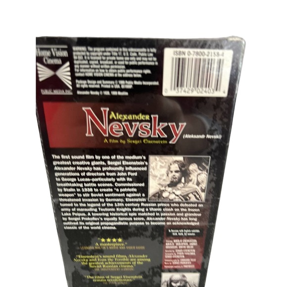 Alexander Nevsky Sergei Eisenstain VHS Tape Remastered English Subtitles New 99 - Picture 10 of 13